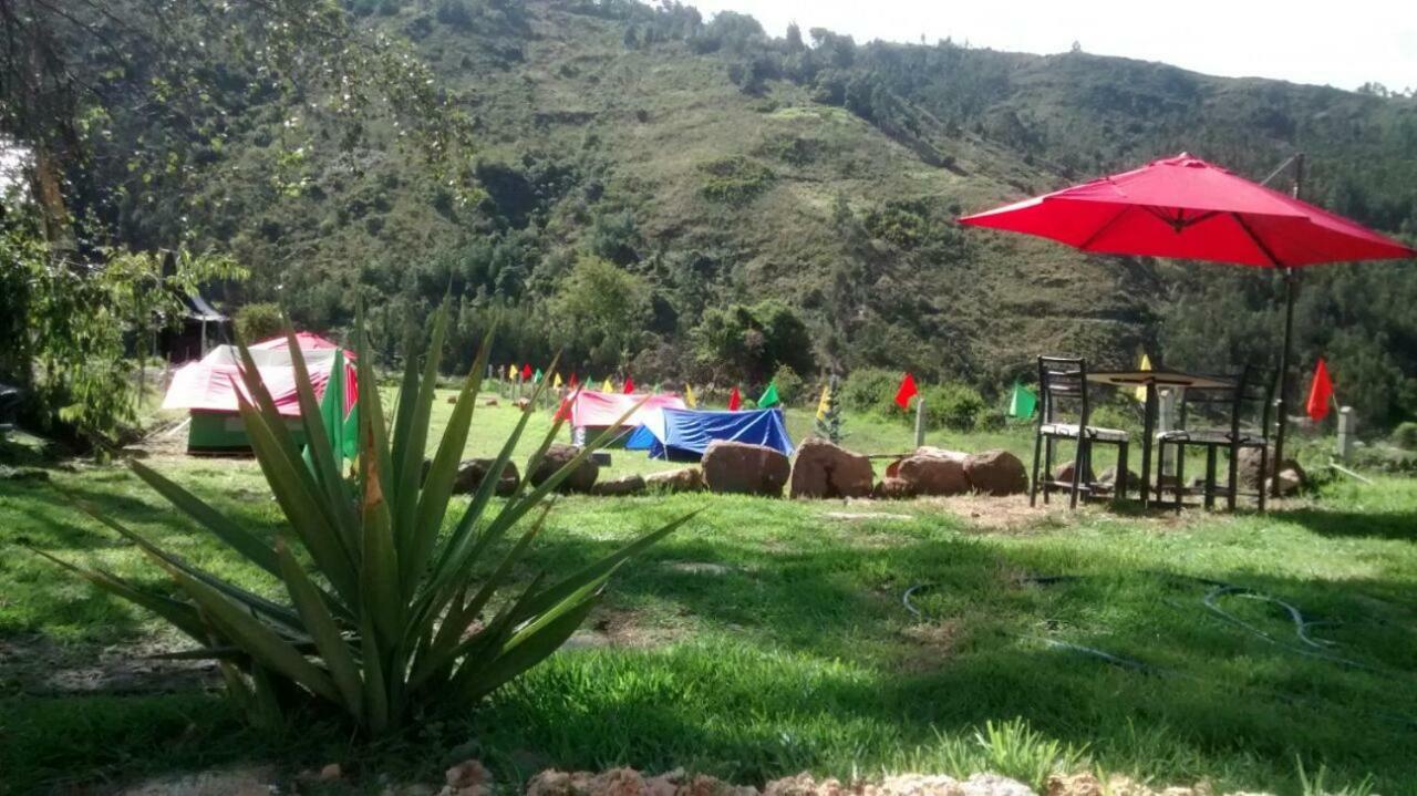 Villa Bahareque Casa Camping à Monguí Extérieur photo